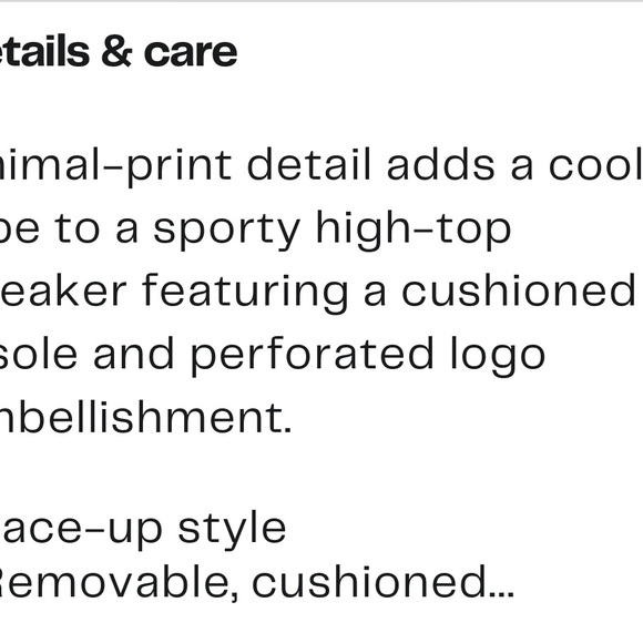 P448 Rail High Top Women’s Size 38 style tiger NWT - Picture 7 of 12